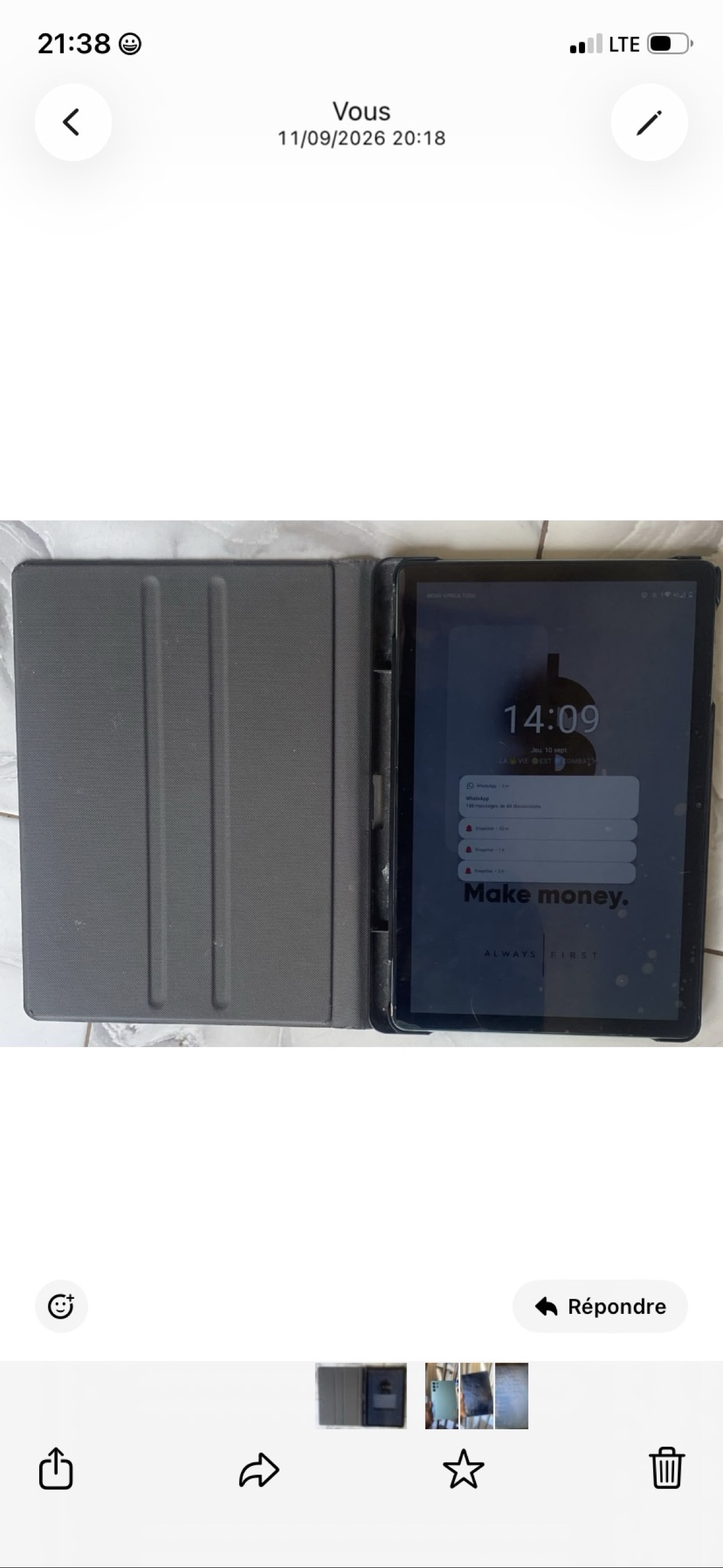 Tablette Ultra à vendre