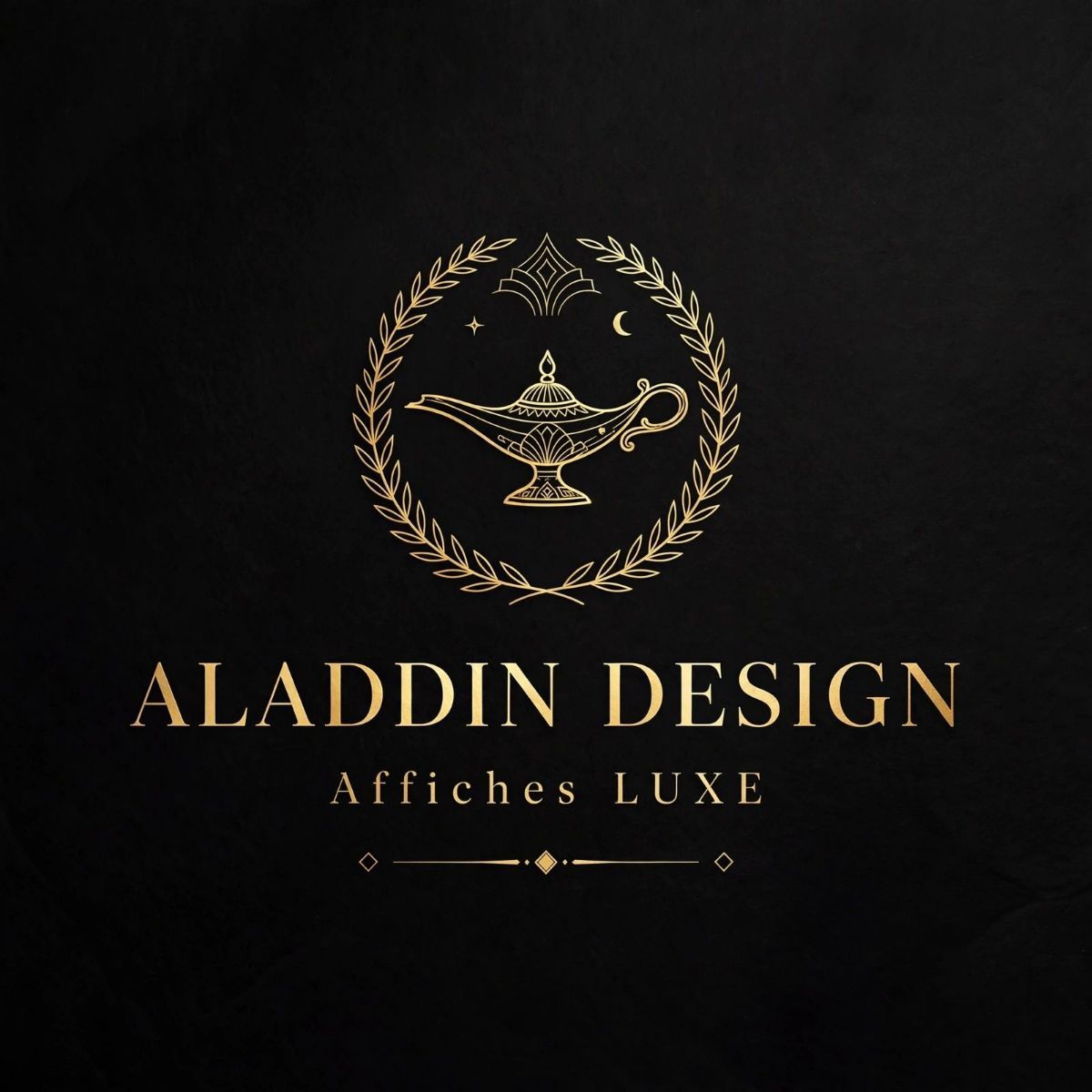 Affiche LUXE Noir & Or – Design Pro Boutique