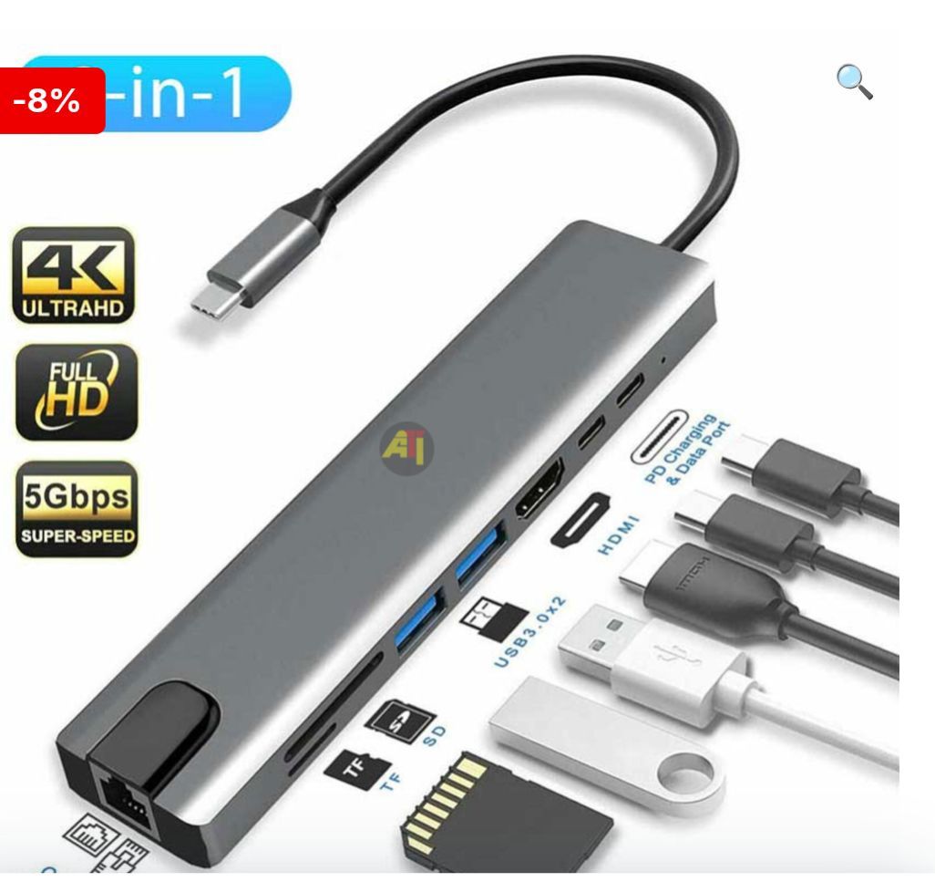 ADAPTATEUR Type-c to HDTV 8 in 1 - photo 3