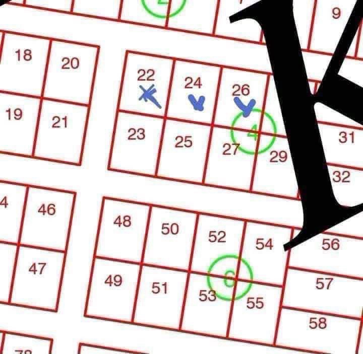 3 lots collés de 500 m2 en vente avec ACD