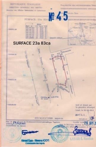 4 lots ou 2 lots à Adeticopé au bord goudron