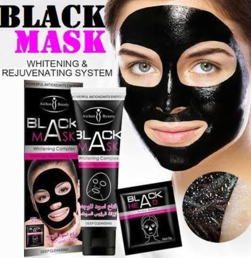 Masque noir au charbon pour visage