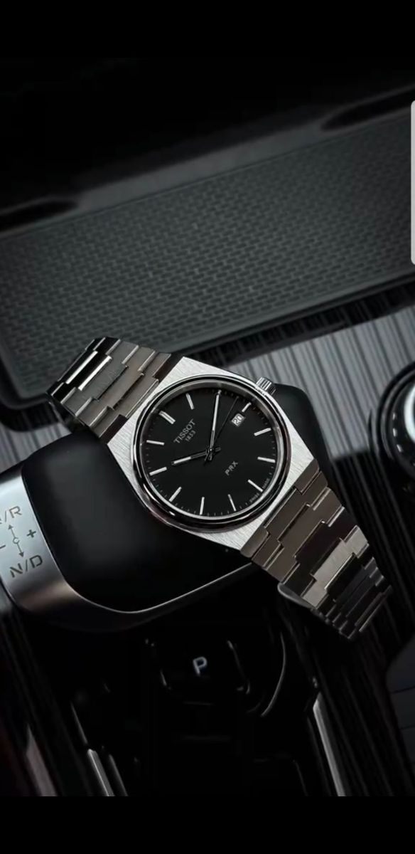 Tissot PRX Argenté – Cadran Noir – SAGATIME