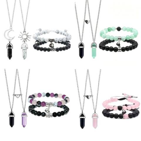 Bracelet et collier couple ensemble