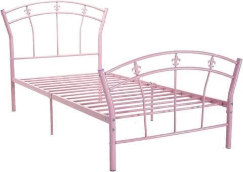 Lit en fer Rose