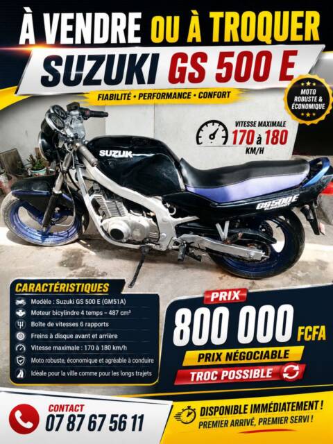 MOTO ROUTIÈRE EN VENTE