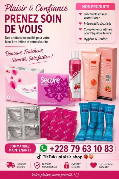 Lubrifiants et préservatifs de qualité