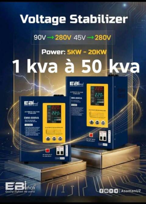 Stabilisateur de tension 1 kva à 50 kva