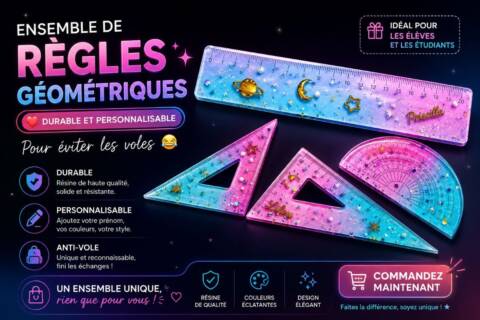 Règles géométrique en résine