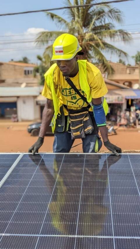Installation de kits solaires