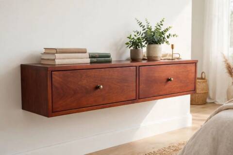 Meubles porte tv fzis en bois massif