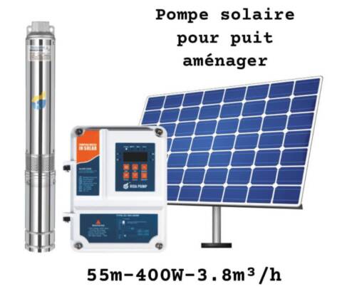 Promotion des kits de pompage solaire 2x550W