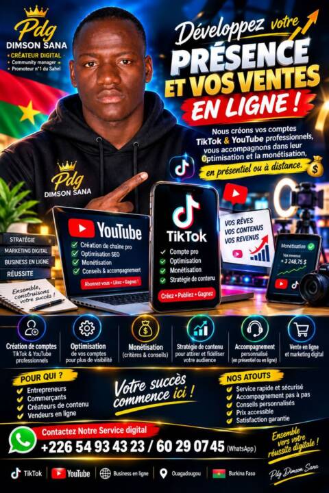 Création de nouveaux comptes tiktok professionnel