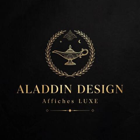 Affiche LUXE Noir & Or – Design Pro Boutique
