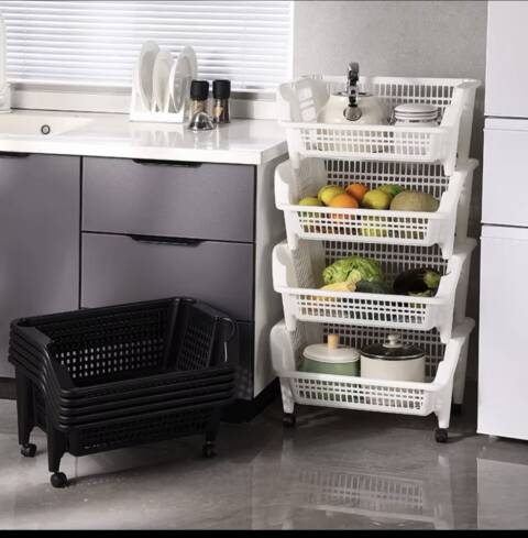 Étagère de rangement multifonctions à 4 niveaux