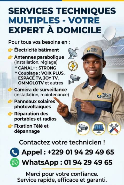 Services en électricité, bâtiments et autres