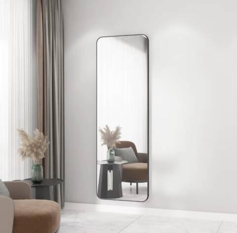 Miroir mural rectangle ondulé